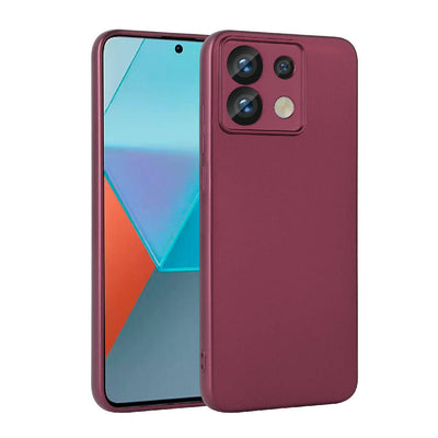 Xiaomi Redmi Note 13 Pro 5G Kılıf Zore Premier Silikon Kapak Mürdüm