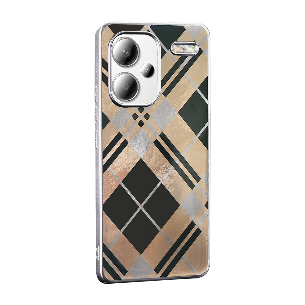 Xiaomi Redmi Note 13 Pro Plus 5G Kılıf Desenli Zore Mep Kapak Gri Leopar