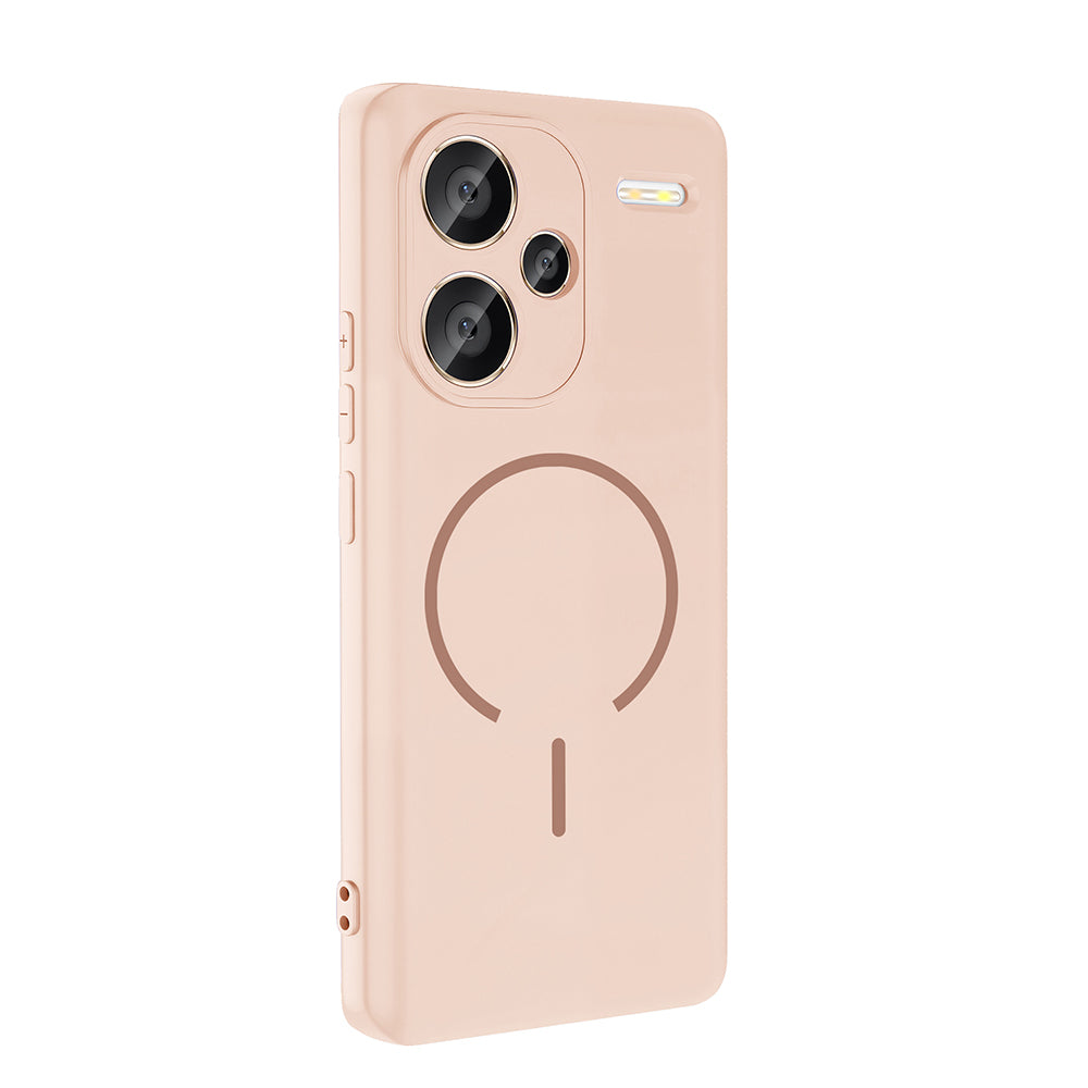 Xiaomi Redmi Note 13 Pro Plus 5G Kılıf M-safe Şarj Özellikli Zore Meta Kapak Siyah