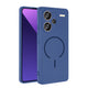 Xiaomi Redmi Note 13 Pro Plus 5G Kılıf M-safe Şarj Özellikli Zore Meta Kapak Lacivert