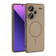 Xiaomi Redmi Note 13 Pro Plus 5G Kılıf M-safe Şarj Özellikli Zore Tea Kapak Gold