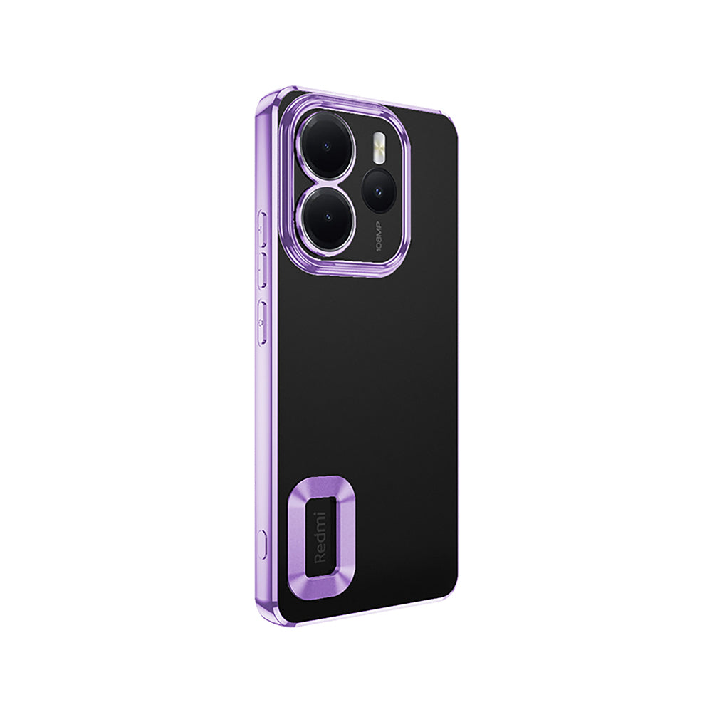 Xiaomi Redmi Note 14 4G Kılıf Kamera Korumalı Logo Gösteren Zore Omega Kapak Sierra Mavi