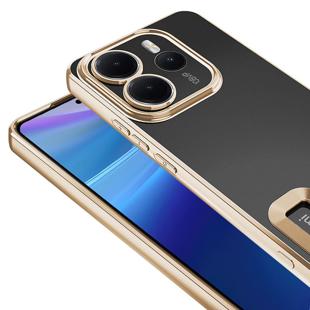Xiaomi Redmi Note 14 4G Kılıf Kamera Korumalı Logo Gösteren Zore Omega Kapak Sierra Mavi