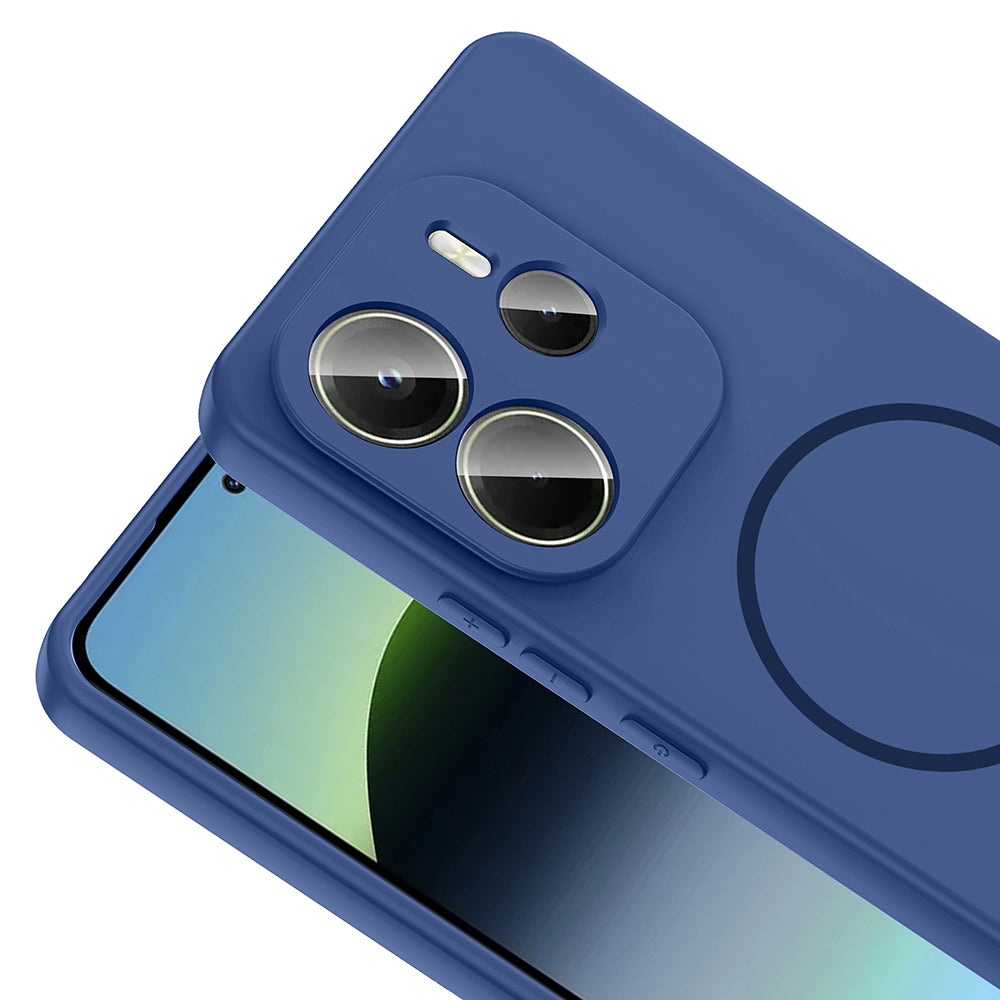 Xiaomi Redmi Note 14 4G Kılıf M-safe Şarj Özellikli Zore Meta Kapak Siyah