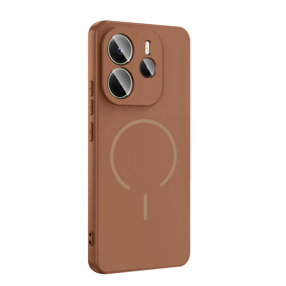 Xiaomi Redmi Note 14 4G Kılıf M-safe Şarj Özellikli Zore Meta Kapak Lacivert