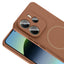 Xiaomi Redmi Note 14 4G Kılıf M-safe Şarj Özellikli Zore Meta Kapak Mürdüm