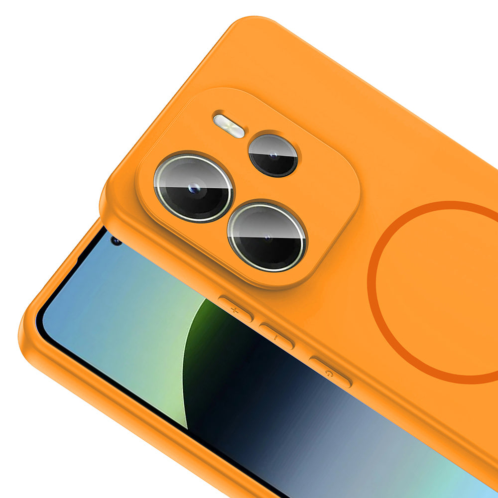 Xiaomi Redmi Note 14 4G Kılıf M-safe Şarj Özellikli Zore Meta Kapak Lacivert