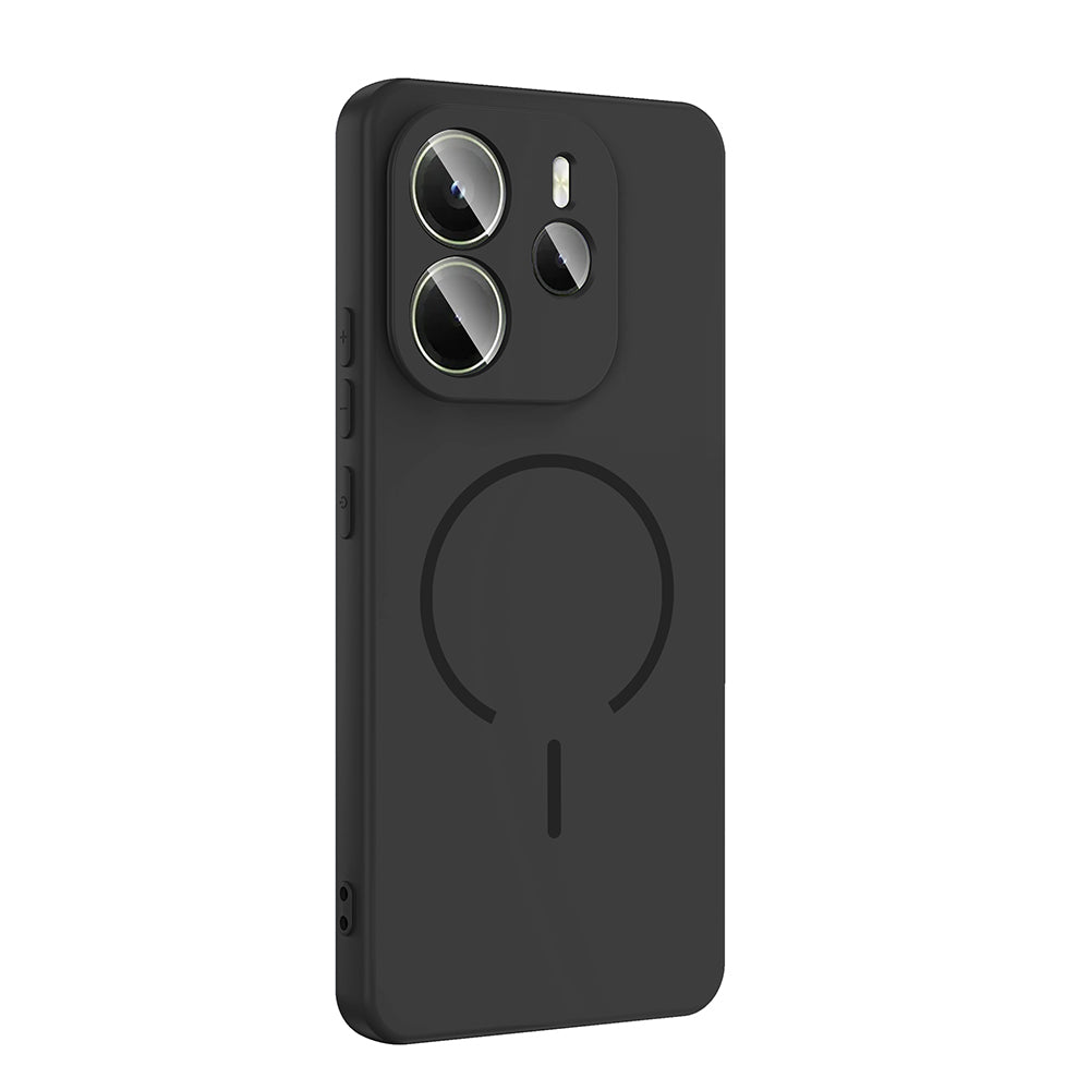 Xiaomi Redmi Note 14 4G Kılıf M-safe Şarj Özellikli Zore Meta Kapak Lacivert