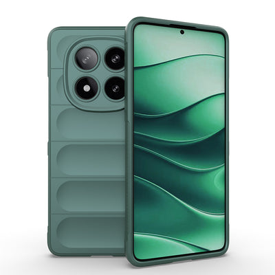Xiaomi Redmi Note 14 5G Kılıf Esnek TPU Oyuklu Arka Yüzey Tasarımlı Zore Etnik Silikon Kapak Siyah