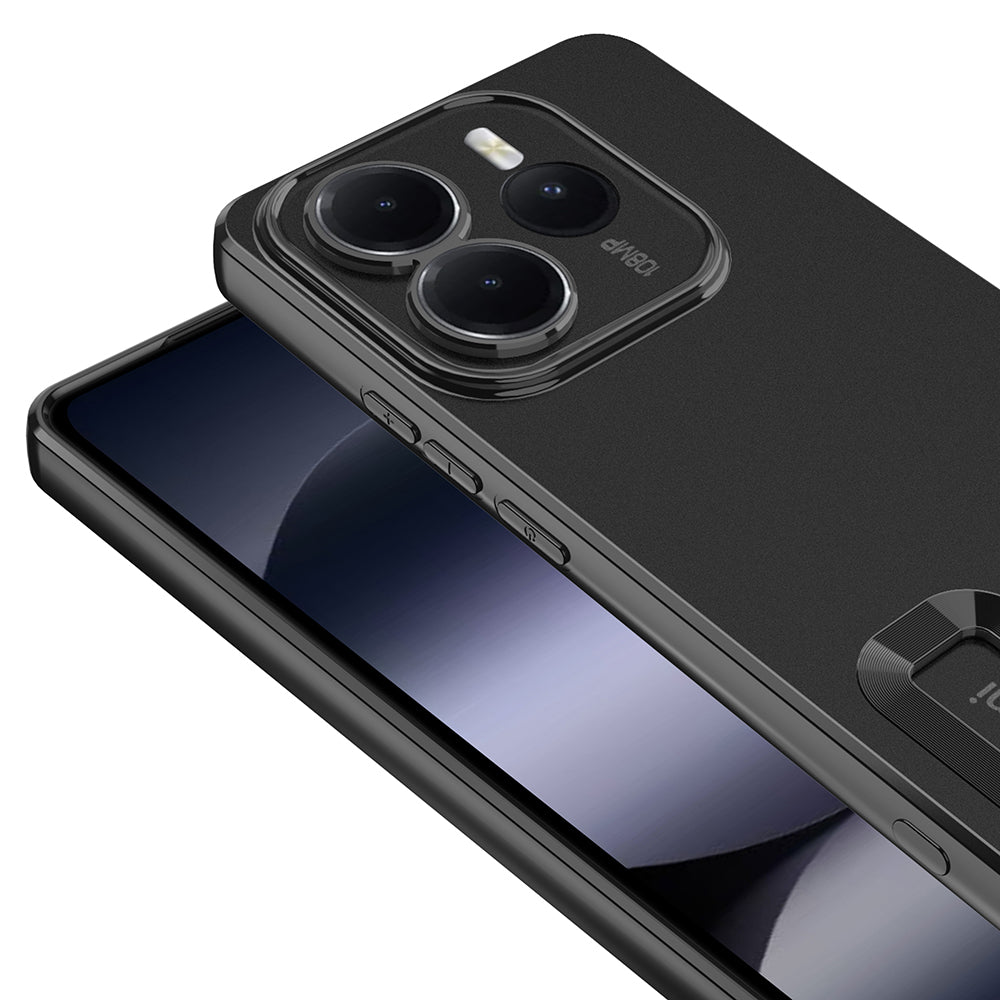 Xiaomi Redmi Note 14 5G Kılıf Kamera Korumalı Logo Gösteren Zore Omega Kapak Gold
