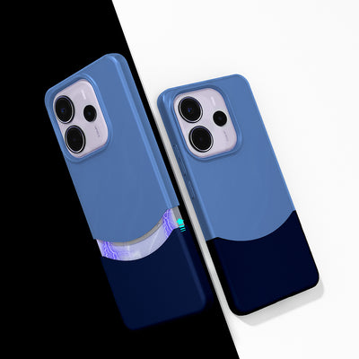 Xiaomi Redmi Note 14 5G Kılıf Mıknatıslı Zore Duble Kapak Lacivert
