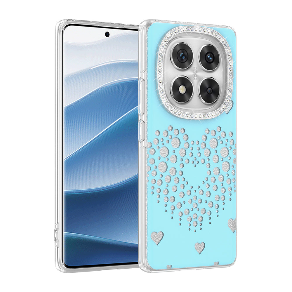 Xiaomi Redmi Note 14 Pro 4G Kılıf Damla Taşlı Zore Rivas Sert PC Kapak
