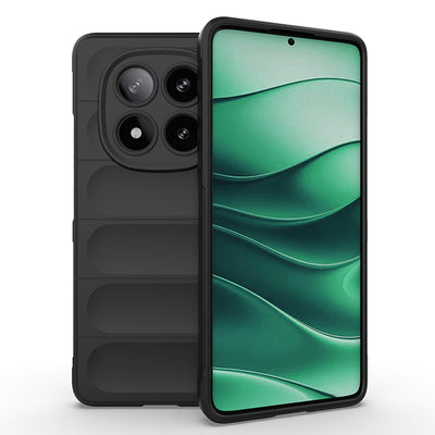 Xiaomi Redmi Note 14 Pro 4G Kılıf Esnek TPU Oyuklu Arka Yüzey Tasarımlı Zore Etnik Silikon Kapak Siyah