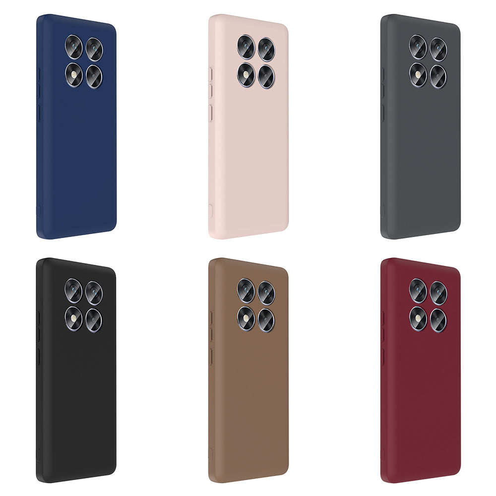Xiaomi Redmi Note 14 Pro 4G Kılıf Kamera Korumalı Kartlık Hazneli Zore Vitra Kapak Kahverengi