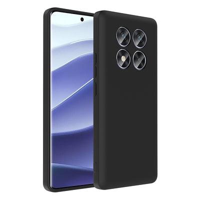 Xiaomi Redmi Note 14 Pro 4G Kılıf Kamera Korumalı Kartlık Hazneli Zore Vitra Kapak Kahverengi