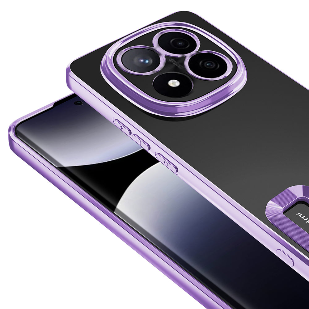 Xiaomi Redmi Note 14 Pro 4G Kılıf Kamera Korumalı Logo Gösteren Zore Omega Kapak Sierra Mavi