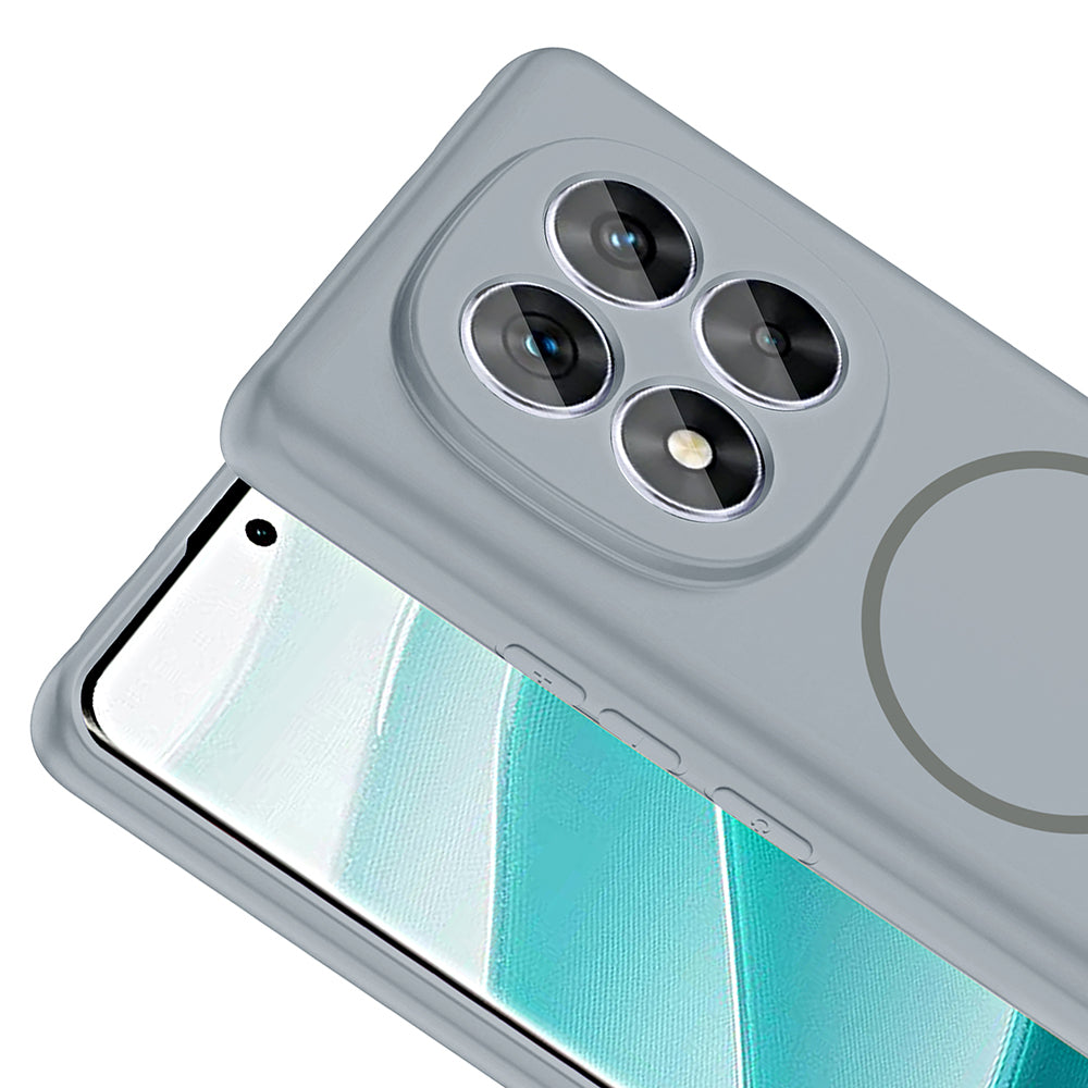 Xiaomi Redmi Note 14 Pro 4G Kılıf M-safe Şarj Özellikli Zore Meta Kapak Lacivert