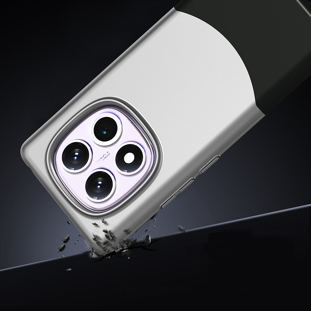 Xiaomi Redmi Note 14 Pro 4G Kılıf Mıknatıslı Zore Duble Kapak Gri