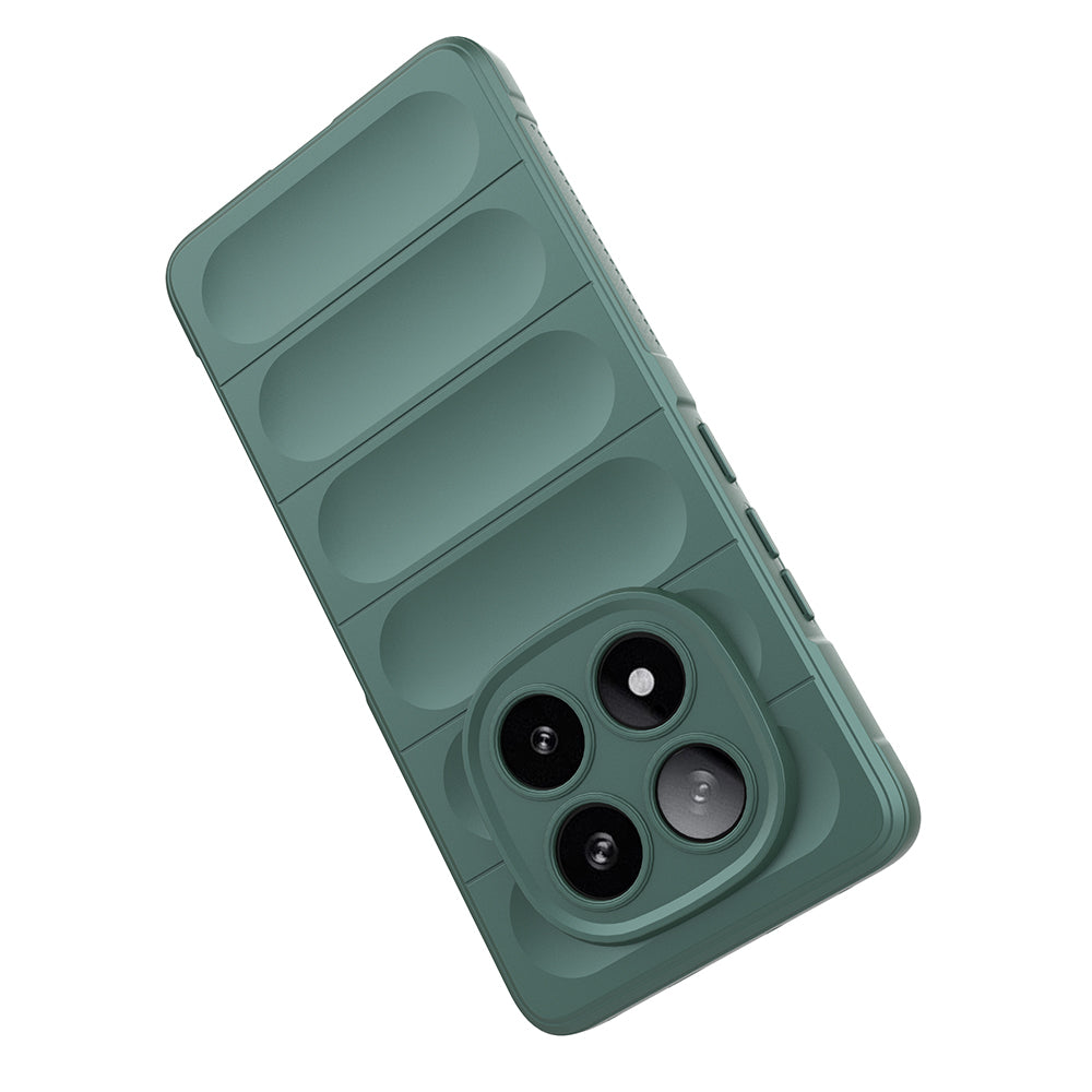 Xiaomi Redmi Note 14 Pro 5G Kılıf Esnek TPU Oyuklu Arka Yüzey Tasarımlı Zore Etnik Silikon Kapak Siyah