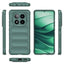 Xiaomi Redmi Note 14 Pro 5G Kılıf Esnek TPU Oyuklu Arka Yüzey Tasarımlı Zore Etnik Silikon Kapak Koyu Yeşil
