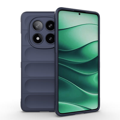 Xiaomi Redmi Note 14 Pro 5G Kılıf Esnek TPU Oyuklu Arka Yüzey Tasarımlı Zore Etnik Silikon Kapak Koyu Yeşil