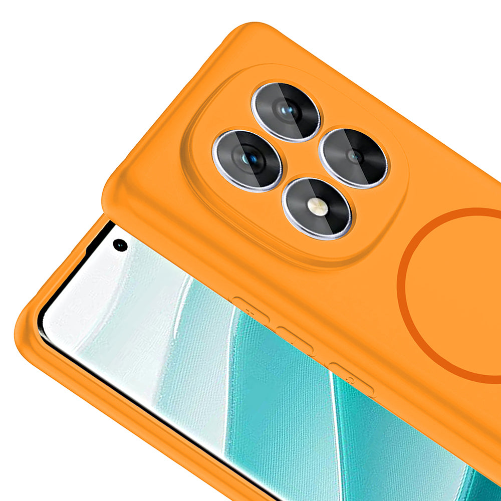 Xiaomi Redmi Note 14 Pro 5G Kılıf M-safe Şarj Özellikli Zore Meta Kapak Rose Pembe