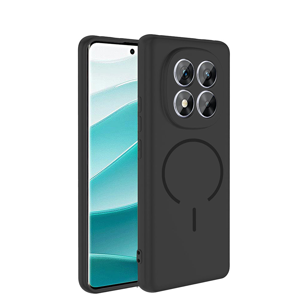 Xiaomi Redmi Note 14 Pro 5G Kılıf M-safe Şarj Özellikli Zore Meta Kapak Siyah