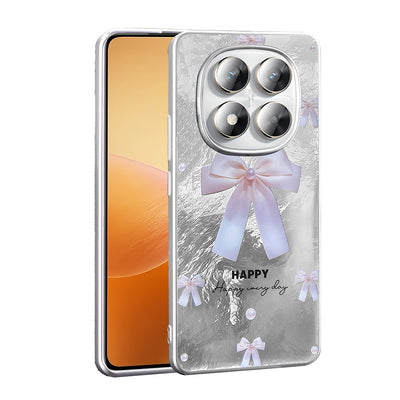 Xiaomi Redmi Note 14 Pro Plus Kılıf Desenli Zore Mep Kapak İncili Fiyonk