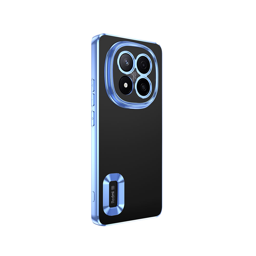 Xiaomi Redmi Note 14 Pro Plus Kılıf Kamera Korumalı Logo Gösteren Zore Omega Kapak Gümüş