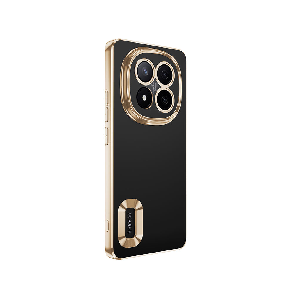 Xiaomi Redmi Note 14 Pro Plus Kılıf Kamera Korumalı Logo Gösteren Zore Omega Kapak Siyah