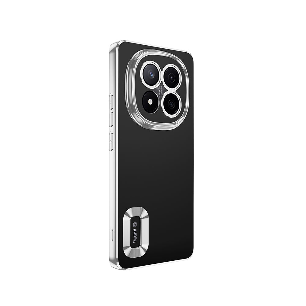 Xiaomi Redmi Note 14 Pro Plus Kılıf Kamera Korumalı Logo Gösteren Zore Omega Kapak Siyah
