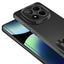 Xiaomi Redmi Note 14 Pro Plus Kılıf Kamera Korumalı Logo Gösteren Zore Omega Kapak Siyah