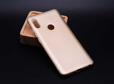 Xiaomi Redmi Note 5 Pro Kılıf Zore Premier Silikon Kapak Gold