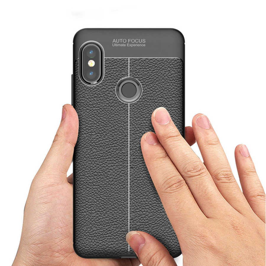 Xiaomi Redmi Note 5 Pro Kılıf Zore Niss Silikon Kapak Siyah