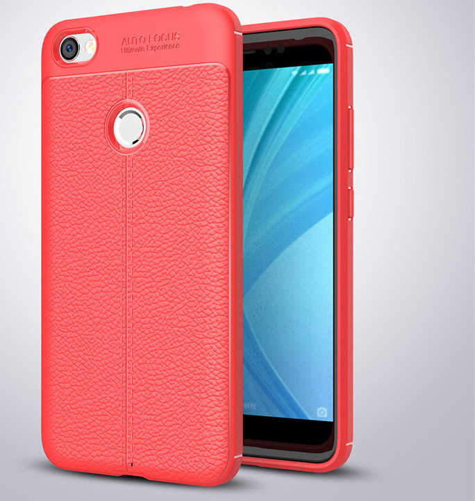 Xiaomi Redmi Note 5A Kılıf Zore Niss Silikon Kapak Kırmızı