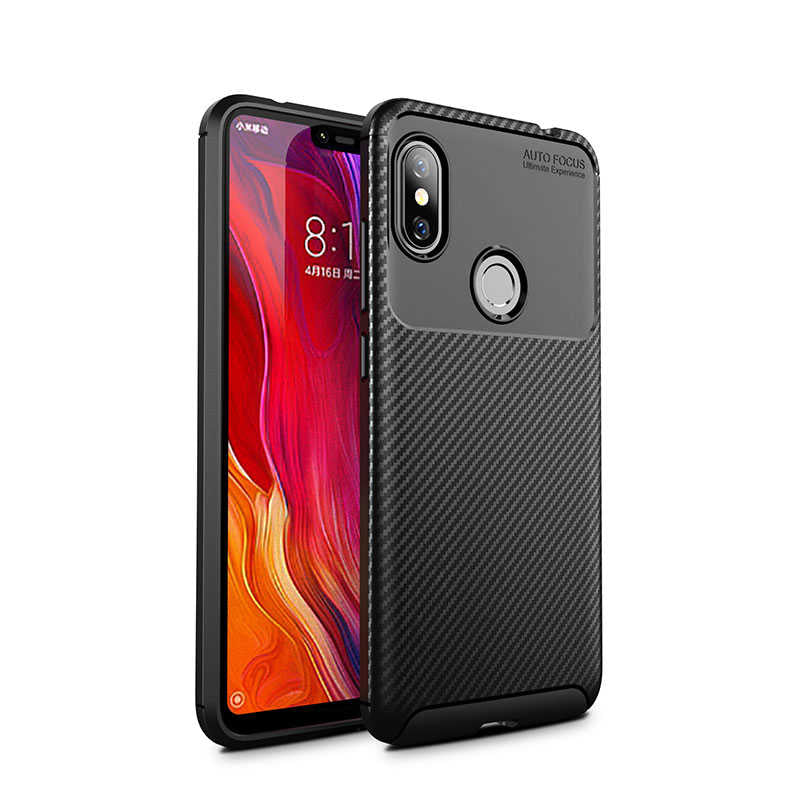 Xiaomi Redmi Note 6 Pro Kılıf Zore Negro Silikon Kapak Siyah