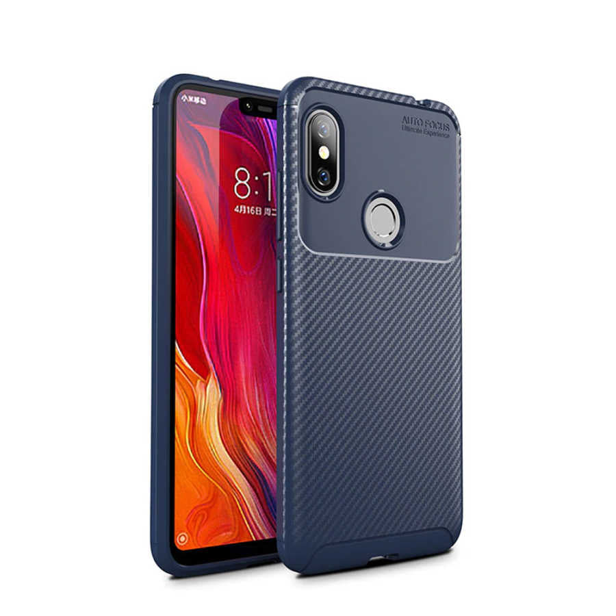 Xiaomi Redmi Note 6 Pro Kılıf Zore Negro Silikon Kapak Lacivert