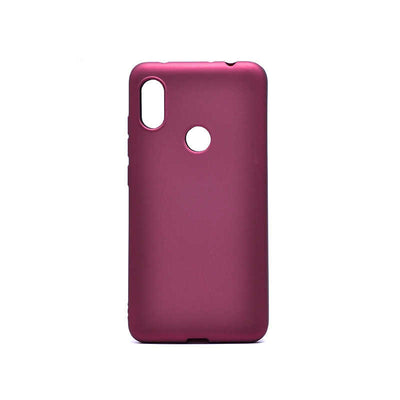 Xiaomi Redmi Note 6 Pro Kılıf Zore Premier Silikon Kapak Mürdüm