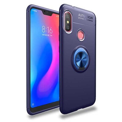 Xiaomi Redmi Note 6 Pro Kılıf Zore Ravel Silikon Kapak Mavi