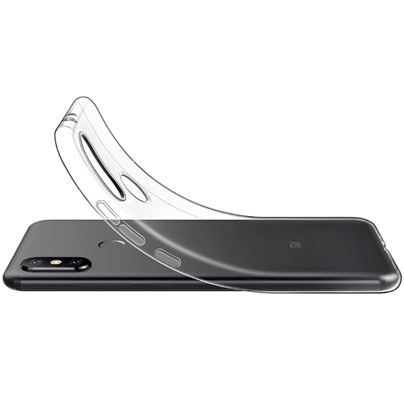 Xiaomi Redmi Note 6 Pro Kılıf Zore Süper Silikon Kapak Renksiz