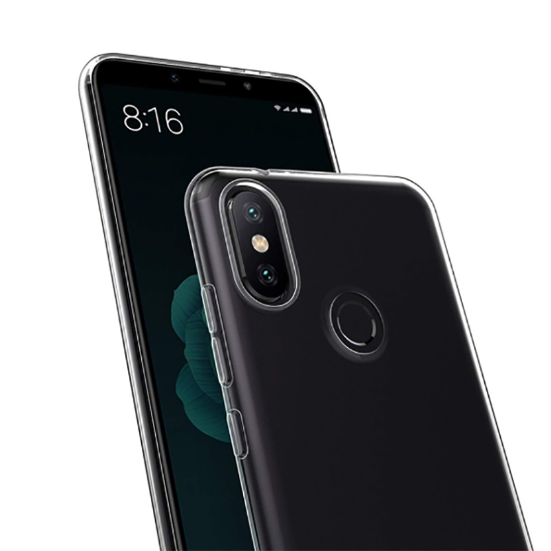 Xiaomi Redmi Note 6 Pro Kılıf Zore Süper Silikon Kapak Renksiz