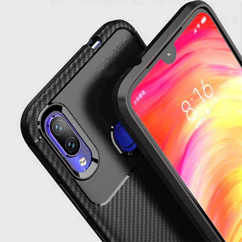 Xiaomi Redmi Note 7 Kılıf Zore Negro Silikon Kapak Lacivert