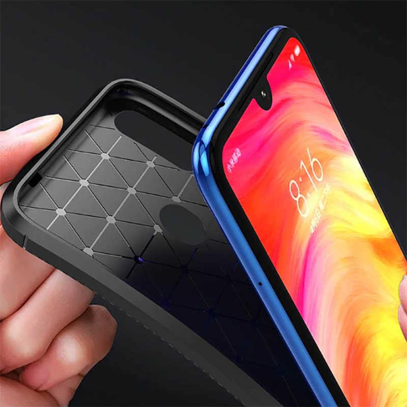 Xiaomi Redmi Note 7 Kılıf Zore Negro Silikon Kapak Siyah