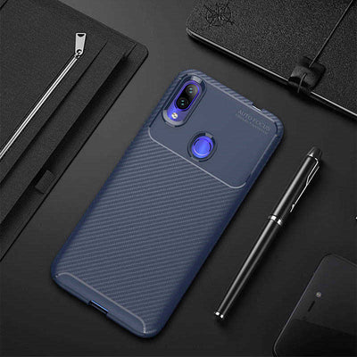 Xiaomi Redmi Note 7 Kılıf Zore Negro Silikon Kapak Lacivert