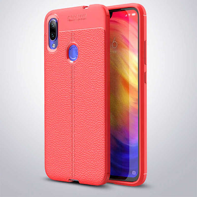 Xiaomi Redmi Note 7 Kılıf Zore Niss Silikon Kapak Kırmızı