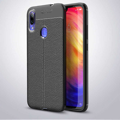 Xiaomi Redmi Note 7 Kılıf Zore Niss Silikon Kapak Siyah