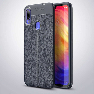Xiaomi Redmi Note 7 Kılıf Zore Niss Silikon Kapak Lacivert