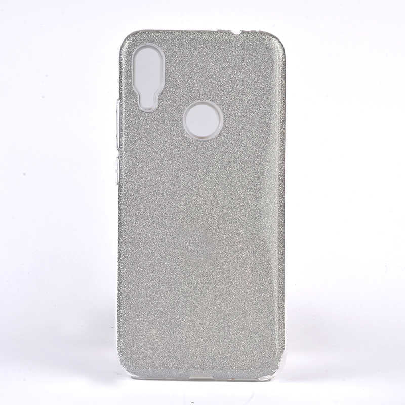 Xiaomi Redmi Note 7 Kılıf Zore Shining Silikon Gümüş