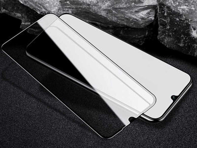Xiaomi Redmi Note 8 Zore Kenarları Kırılmaya Dayanıklı Cam Ekran Koruyucu Siyah