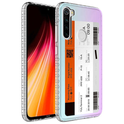 Xiaomi Redmi Note 8 Kılıf Airbag Kenarlı Renkli Desenli Silikon Zore Elegans Kapak NO1